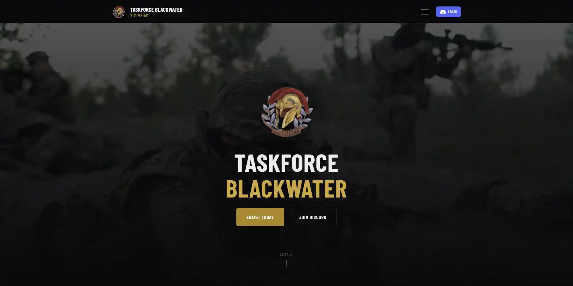 Taskforce Blackwater website preview