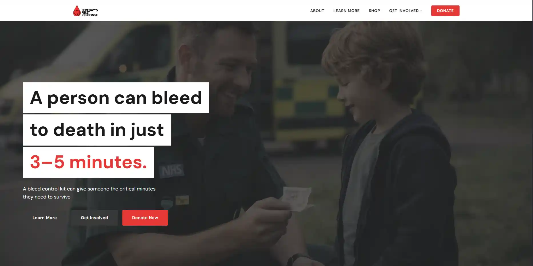 Feredays First Response website preview