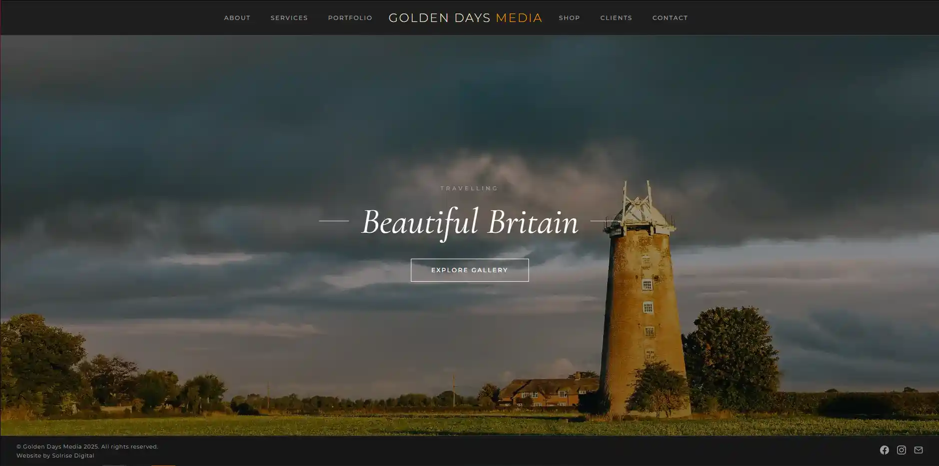 Golden Days Media website preview